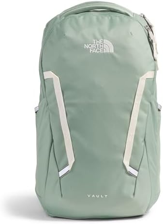 THE NORTH FACE Women's Vault Everyday Laptop Backpack | Commuter Travel Bag with Water-Repellent Finish, Spacious Main Compartment, Slate Moss/White Dune, One Size