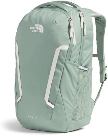 THE NORTH FACE Women's Vault Everyday Laptop Backpack | Commuter Travel Bag with Water-Repellent Finish, Spacious Main Compartment, Slate Moss/White Dune, One Size - Image 2