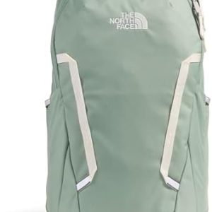 THE NORTH FACE Women’s Vault Everyday Laptop Backpack | Commuter Travel Bag with Water-Repellent Finish, Spacious Main Compartment, Slate Moss/White Dune, One Size